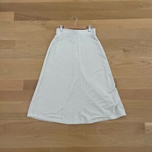 Zara Cream A-Line Midi Skirt